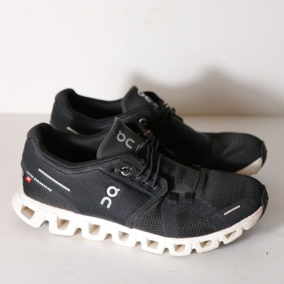 On Running Cloud 5 Mesh Running Shoes Womens 8 Black - Picture 1 of 8